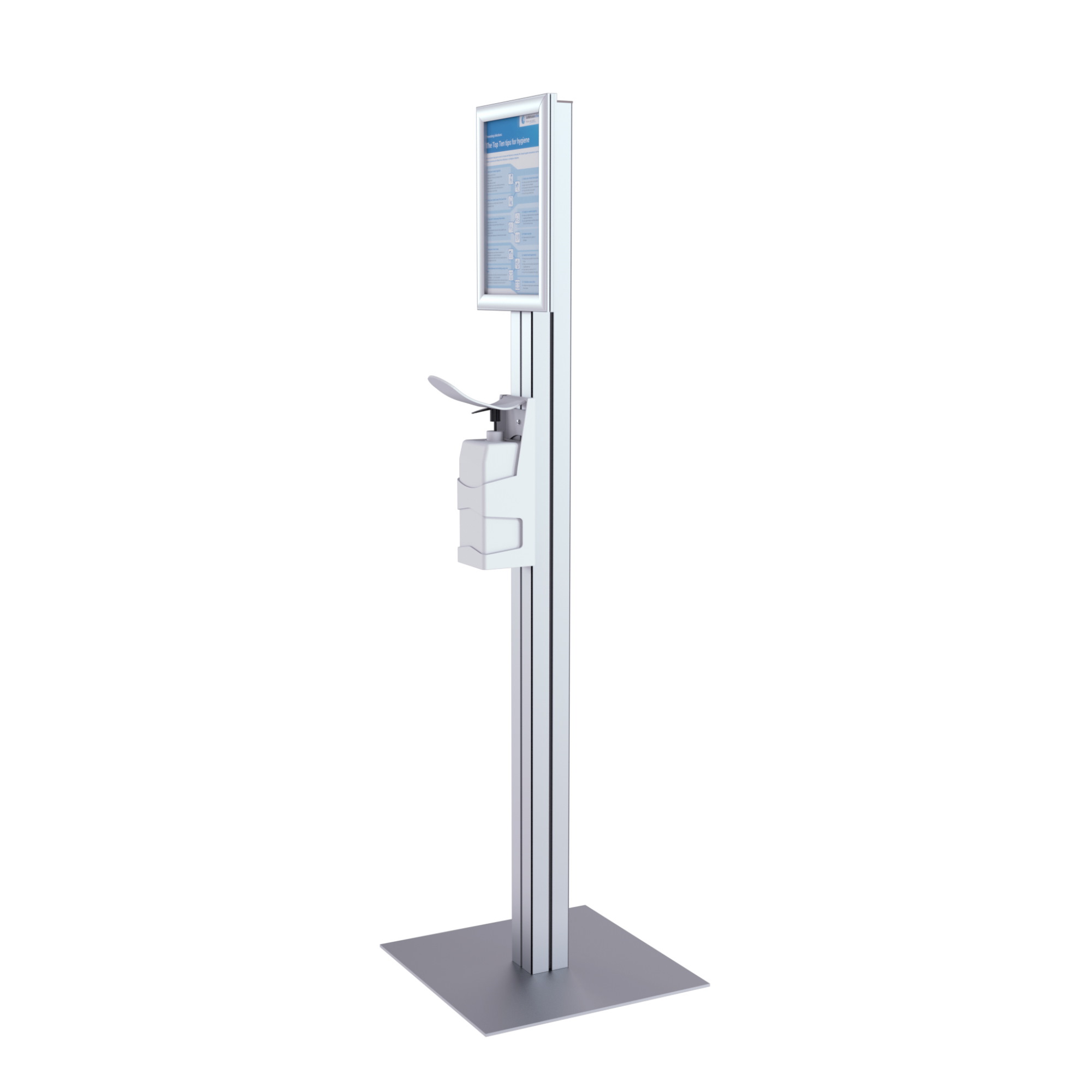 Freestanding hand wash sanitiser station