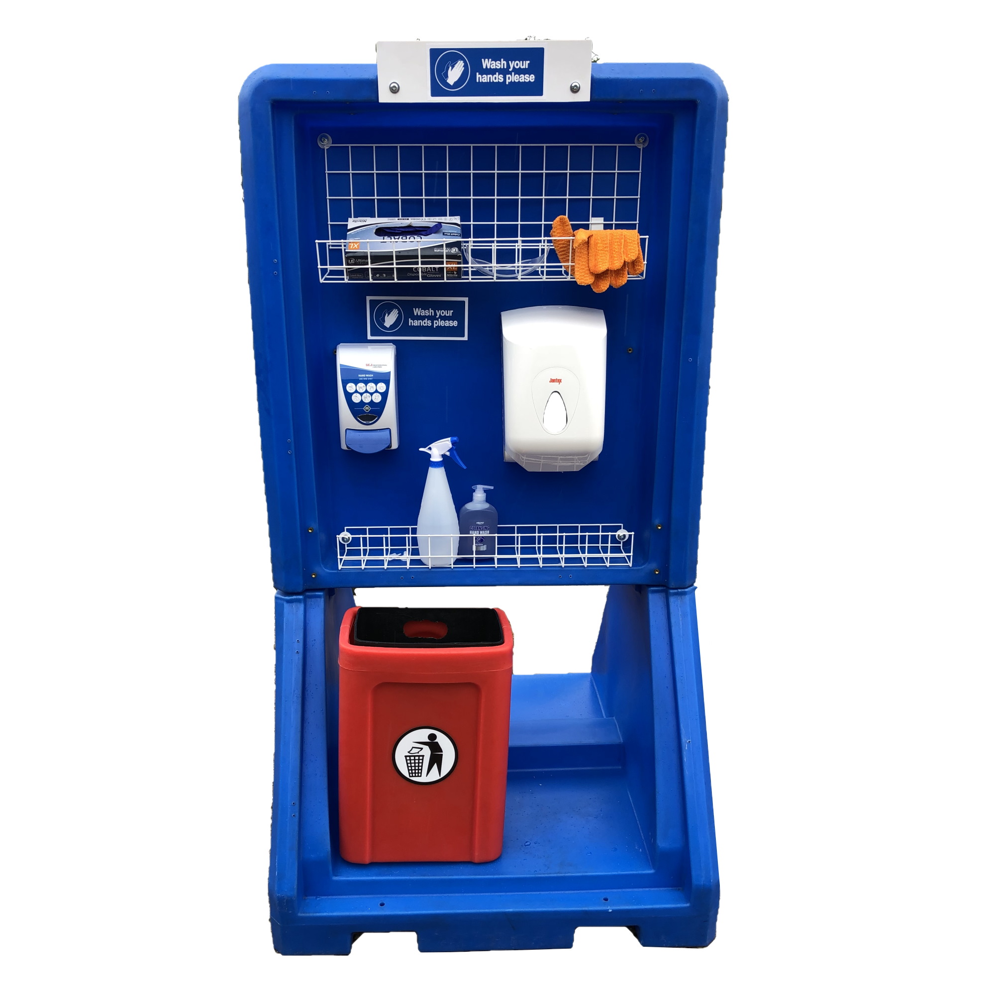 Public and worksite hand wash sanitiser station